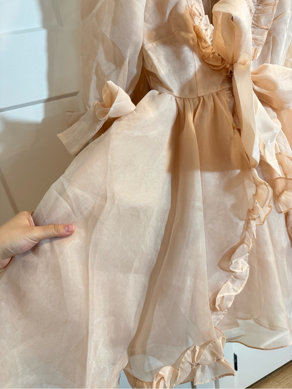 Selkie Sparrow Marie Dress - Blush Pink Ruffle Dress (VERY NEW) - Picture 8 of 9